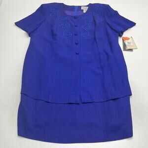 STUDIO I Women’s 18P Royal Blue Dress
